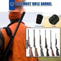 Aolamegs 100 Pack Rifle Muzzle Cover, Black Flexible Latex
