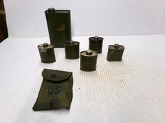 Military Items Tin Cans Gun Cleaning Plus Vintage