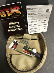 OTIS 45 Cal Pistol Cleaning Kit Military Coyote Brown. MOLLE Case