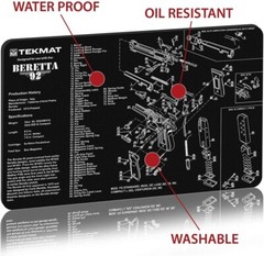 TekMat Beretta 92 Premium Gun Cleaning Mat 11″x17″