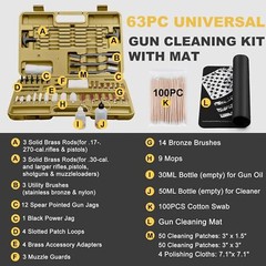 Gun Cleaning Kit, Universal Gun Cleaning Kit for All Caliber Shotgun Pistol Rifl