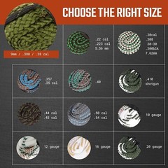 Gun Snake – Reusable and Compact Gun Cleaning Rope 9mm, .357, .380, .38