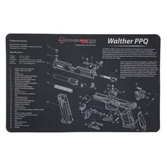 Ultimate Arms Gear Firearm Work/Cleaning Mat Compatible with Walther PPQ Pistols