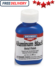 Birchwood Casey Fast-Drying Fast-Acting Aluminum Black Metal Finish for Restorin