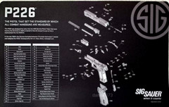 S!G P226 Gun Cleaning Mat Soft Polyester Discontinued Print OFFICIAL S!G