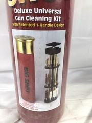 BullsEye BIG SHOT Deluxe Universal Gun Cleaning Kit w/ Patented 1-Handle Design
