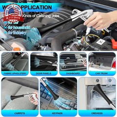 2 Nozzles Air Cleaning Gun, Dry Cleaning Gun Quickly Blasts Dust, Dirt and Grime