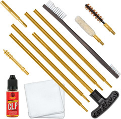 .30 Cal Cleaning Kit, Includes Brass Rods, Bore Brush, Bore Mop, Cleaning Patche