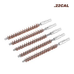 5PCS Bronze Bore Brushes Phosphor Bronze Bristles for Rifle Gun Pistol Cleaning