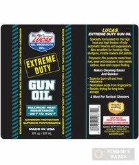 Lucas EXTREME DUTY GUN OIL High-Heat & Friction Firearms Suppressors 1oz 10875