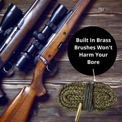 4 Pack 9mm Gun Bore Cleaning Rope – Lifetime Warranty – Cobra Barrel Snakes