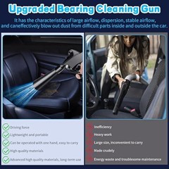 High Pressure Car Cleaning Gun with 5 Brushes – Interior Dryer & Air Blow Gun