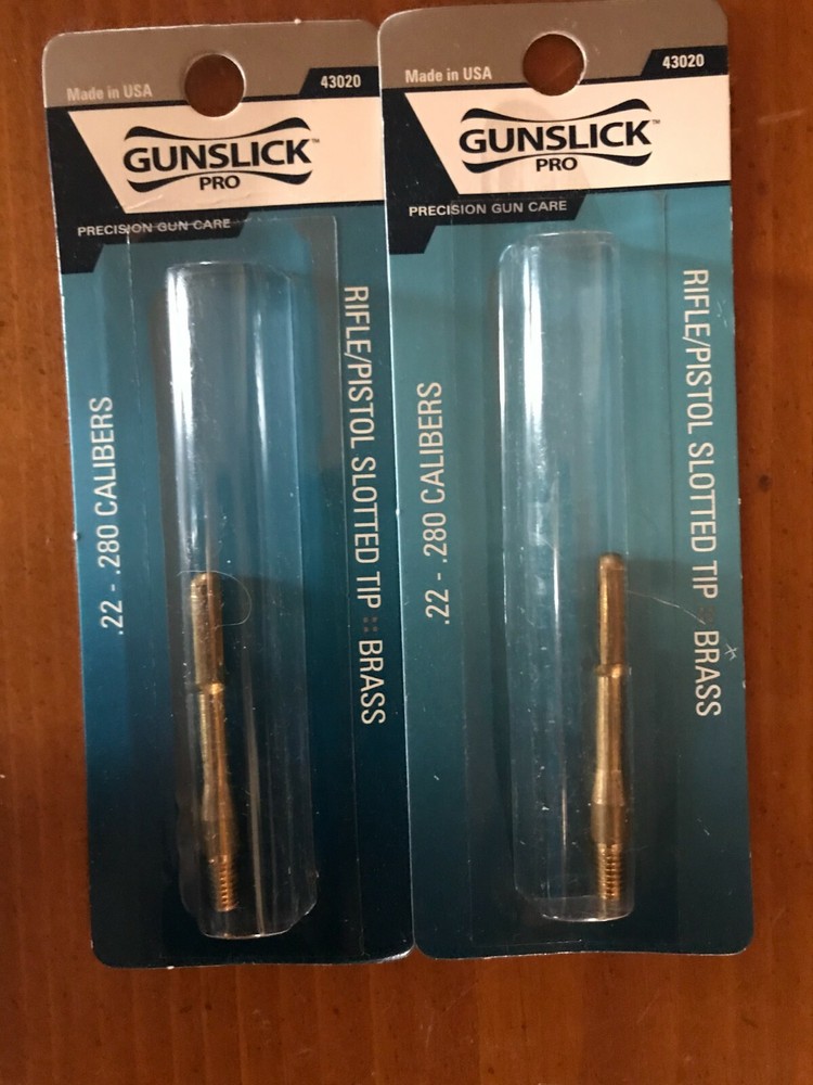 Gunslick Rifle/Pistol Slotted Tip Brass .22-.280 Calibers 43020 – Lot of 2