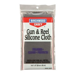 Birchwood Casey Silicone Cloth Gun Reel Care Cotton Flannel Metal/Wood Poly Bag