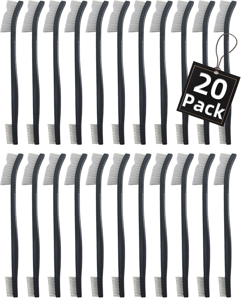 20 Pack Miaozhun Double-Ended Gun Cleaning Brush, 7 Inch Nylon Bristle Brushes,