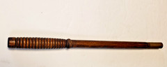 Antique 3 Piece Wood Rifle Gun Shotgun Cleaning Rod w/ Brass Fittings 36″