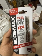 Bore-Max Nickel Plated Speed Jag & Patches {Rifle 243cal/6mm} new sealed