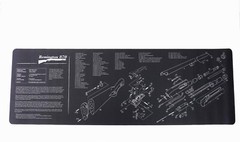 Gun Cleaning Mat for Remington 870 Shotgun Breakdown Schematics Parts Diagram