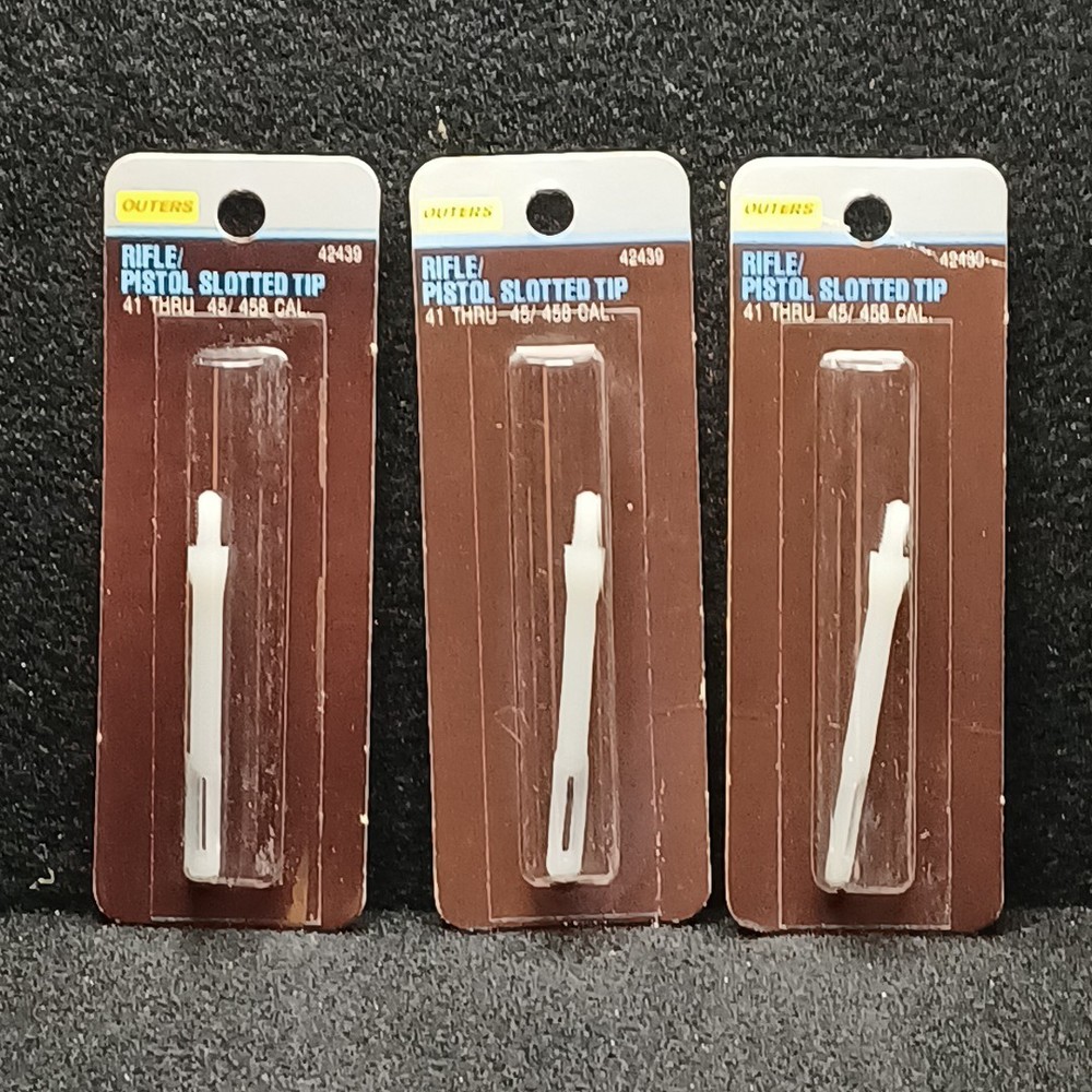 Lot Of 3 Outers Rifle/Pistol Slotted Tip .41 Thru. 458 #42439