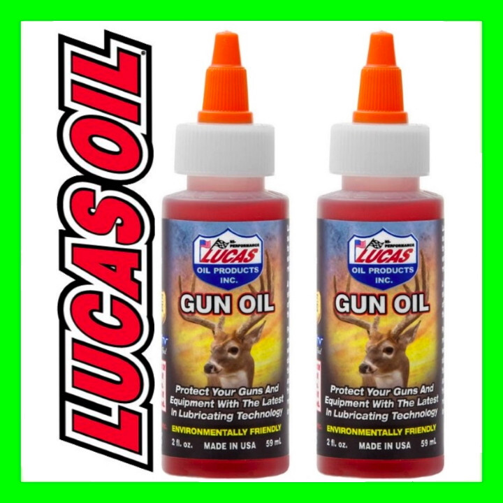 2 – Lucas Original Red Gun Oil 2oz Bow Rifle Pistol & Reel Lube Odorless