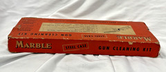 Vintage Marbles Gun cleaning kit, Tin box Original sleeve, Unused Excellent
