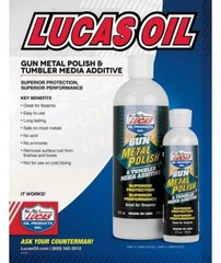 Lucas oil Gun Metal Polish Tumbler Media Additive Cleaner Oil 16oz 12 pack 10880