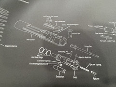 WHEELER DELTA SERIES GUN MAINTENANCE MAT 156824 Exploded View Rubber Back NEW
