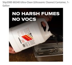SLIP 2000 Ultra-clean For Ultrasonic Cleaners Water based 1 Gallon