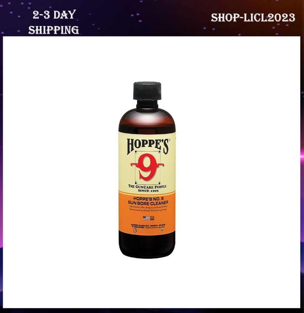 Hoppe’s No. 9 Gun Bore Cleaning Solvent 1-Quart (32 Ounce) Bottle Hoppes 932