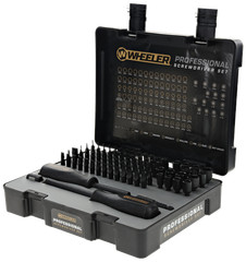 Wheeler 4001003 Professional Screwdriver Set Black 100-Piece