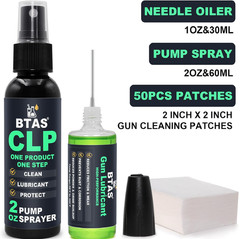 Gun Cleaner and Lubricant CLP Gun Oil Cleaning Kit Universal Spray Solvent 2oz &