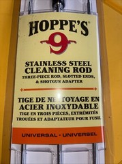 ***Hoppe’s 3 Piece Stainless Steel Cleaning Rod, Universal Rifle/Shotgun***