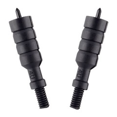 2 Pieces .40 Caliber Nylon Spear Pointed Jag Outers Jag Cleaning Tip Accessories