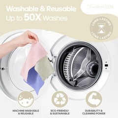 Fantasticlean Microfiber Cleaning Cloth Roll 2-Pack, 120 Reusable Tear-Away Towe