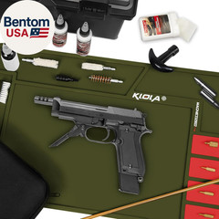 Gun Cleaning Mat, Pistol Maintenance Mat Anti-Slip Thick Rubber Rifle Handgun Cl
