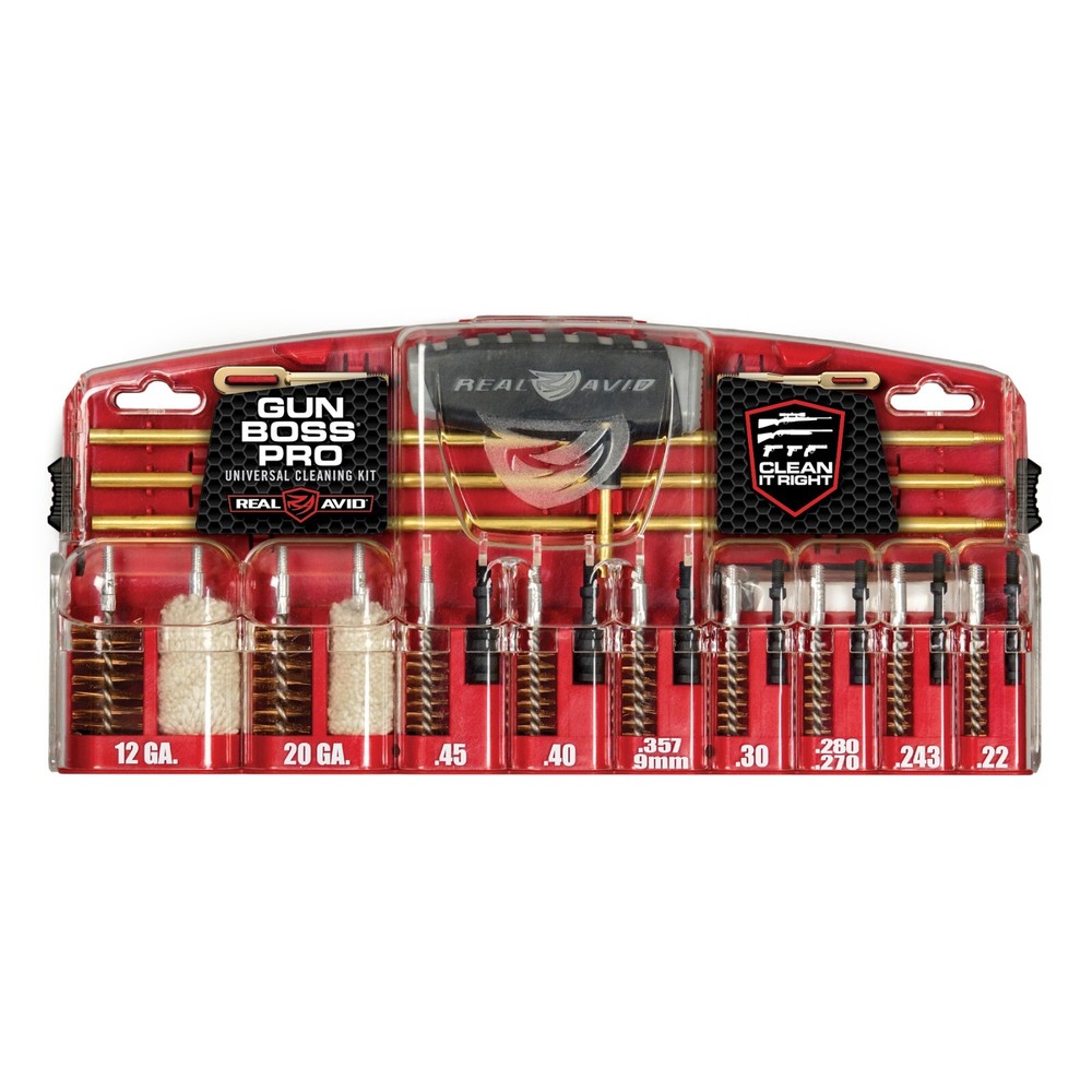 Real Avid Gun Boss Pro – 24 Piece Universal Gun Cleaning Kit (AVGBPRO-U)