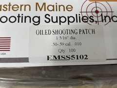 Eastern Maine Shooting Supplies, Inc. Oiled Shooting Patch 50- 58 cal