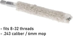 Gun Bore Cleaning Cotton Mop for 243/6mm
