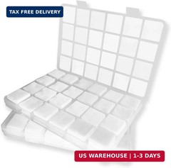 2400PCS Gun Cleaning Patches Pad Supplies 1″ Squares Gun Cloth with Storage Box