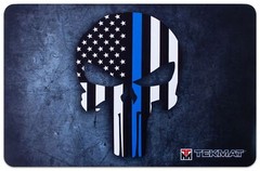 TekMat Thin Blue Line Punisher Gun Cleaning Mat, Black