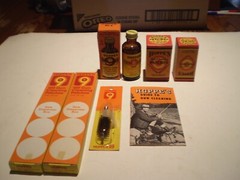 Vtg Hoppes Lot 7 Nitro Powder Solvent No 9 Gun Booklet Brush Cleaning Patches