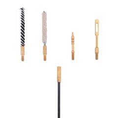 Airgun Cleaning Kit .177 Cal & .22 Cal with Cotton Mop Nylon Brushes Flex Cable