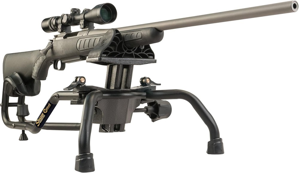 Shooting Rifle Bench Rest Gun Vise Elevation Adjust Sighting Stand Range Train