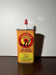Vintage Hoppe’s Lubricating Oil 3 oz & No. 9 Nitro Powder Solvent 2oz Glass