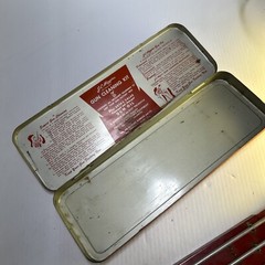 Vintage JC Higgins rifle Gun Cleaning Kit Sears Roebuck No. 2142 Red Case