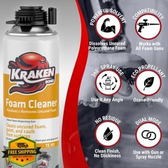 KRAKEN BOND 2×12.3oz Spray Foam Gun Cleaner