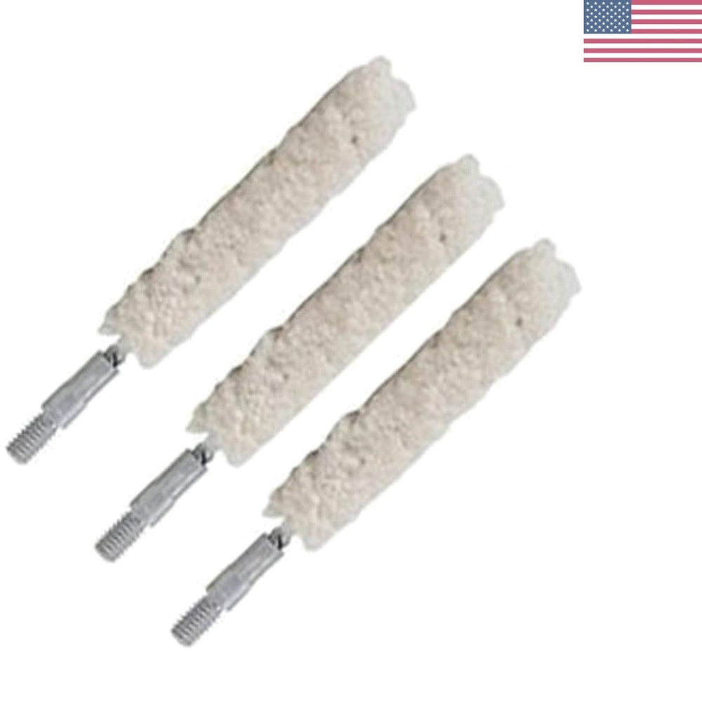 Bore Mop 3-Pack with 8-32 Threads, Cotton Construction for Applying Gun Oil, …