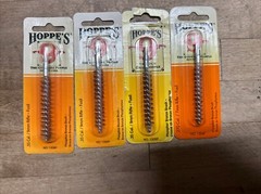 4 Hoppe’s Gun Cleaning Phosphor Bronze Brushes .35 caliber 9mm Rifle No 1309P