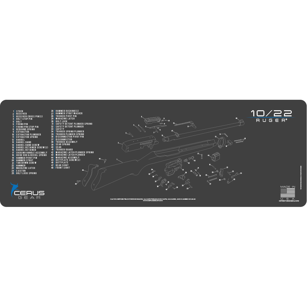 For Ruger 10 22 10/22 Premium Long Gun Cleaning Pro Mat MADE IN THE USA