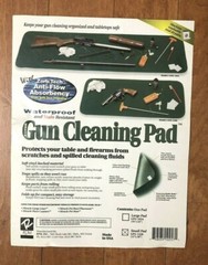 Gun Cleaning Pad Mat Green Shotgun Rifle Hunting Shooting Waterproof Vinyl Back